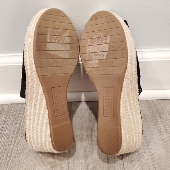 NEW Kenneth Cole Reaction Cara Black Espadrilles - Picture 6 of 6